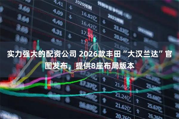 实力强大的配资公司 2026款丰田“大汉兰达”官图发布，提供8座布局版本